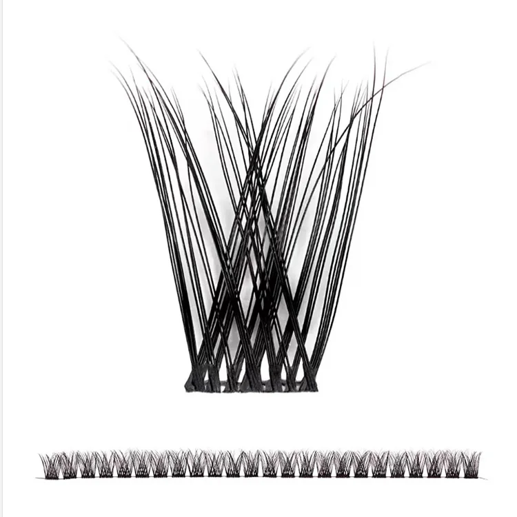 wholesale korean pbt 20mm long silk lash extension clusters d curl eyelash glue adhesive and bond for cluster diy lashes