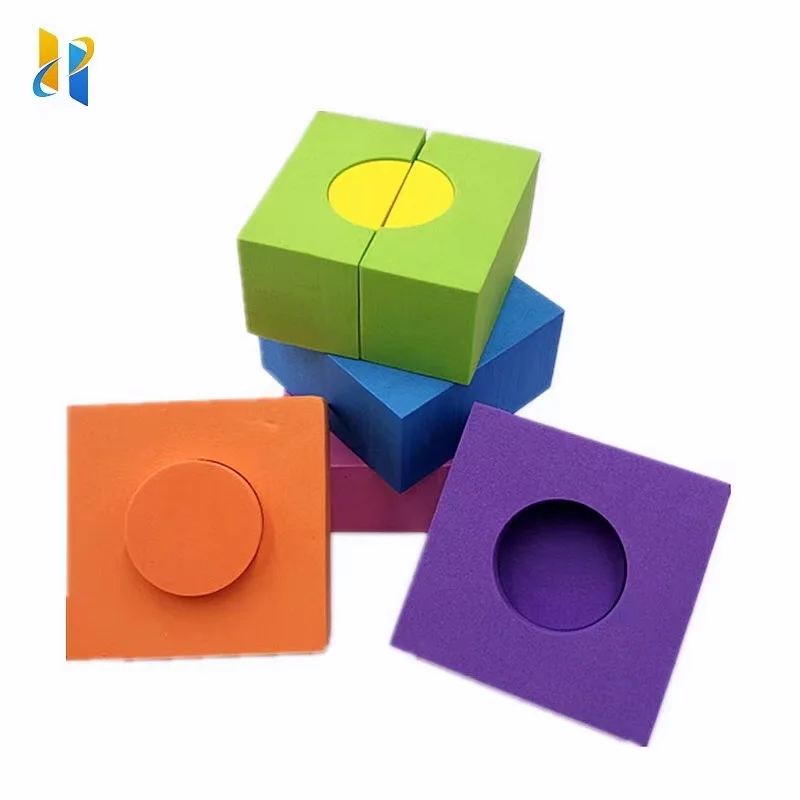 HYH Factory Custom Baby Diy EVA Building Block Toy Large Particle Soft Foam Building Block Odor Free Building Block Model