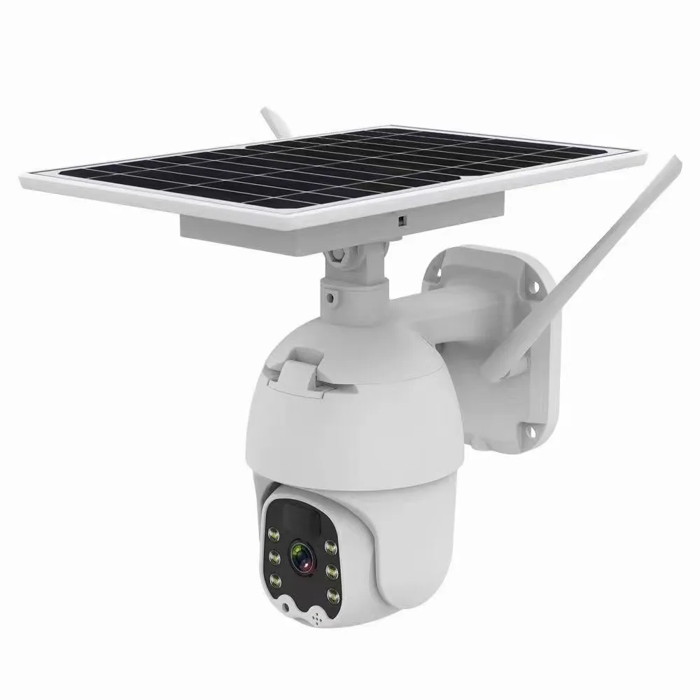 Solar Ptz Camera WIFI 4g Outdoor Wireless Solar Powered IR Ip 1080p Battery IP66 Water-proof Dome Cameras