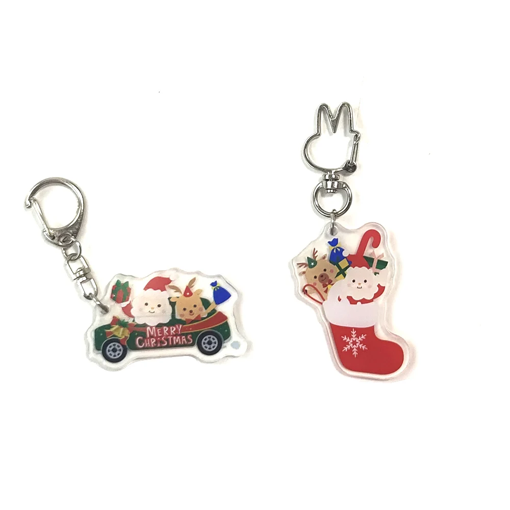 Cute Acrylic Plastic Customized Cartoon High Quality Wholesale New Logo Hot Sale Cartoon Model Keychain