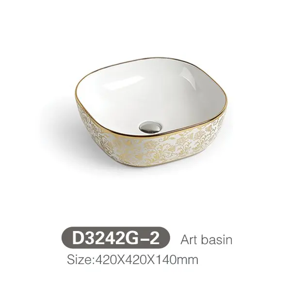 Wholesale Cheap Modern Counter Top Cabinet Hand Wash Basin White Ceramic Bathroom Sink