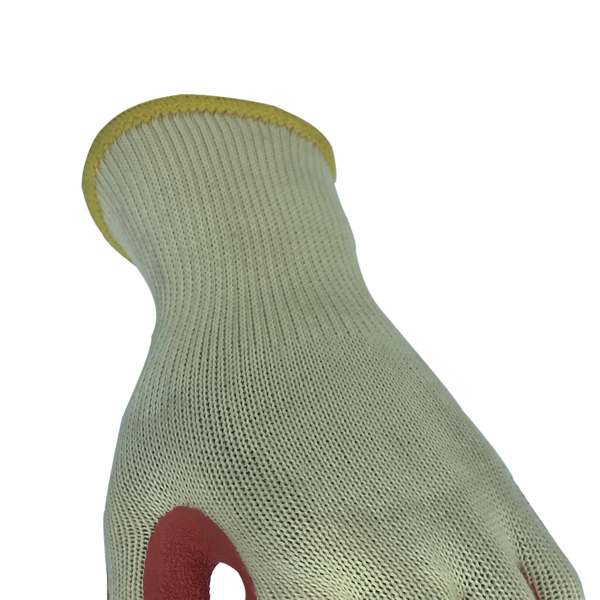 Cheap Rubber Palm Scaffolding and Builders Work Gloves, Polycotton Latex Grip Gloves