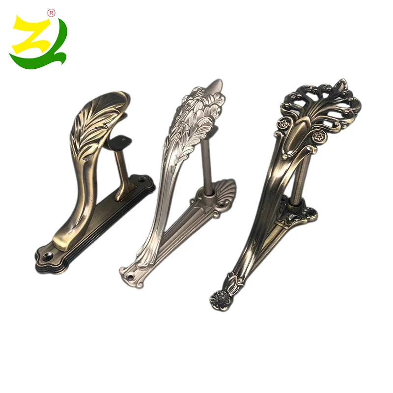 
ZELUAN Luxury lobby decoration curtain accessories elegant fashion style curtain rod bracket 