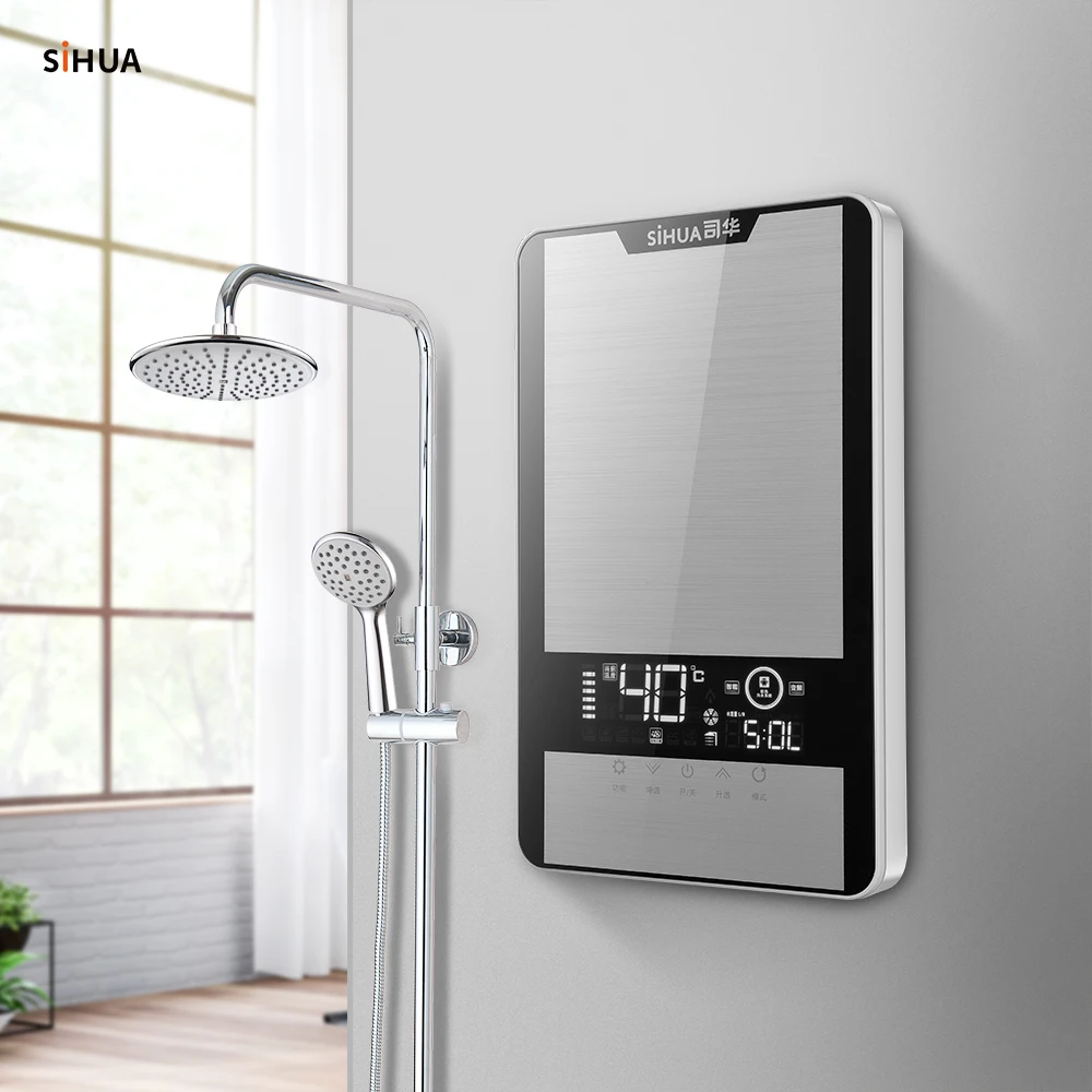 SiHUA 6.5KW 7.5KW 8.5KW Power Adjustable Kitchen Bathroom Tankless Electric Water Instant Heater