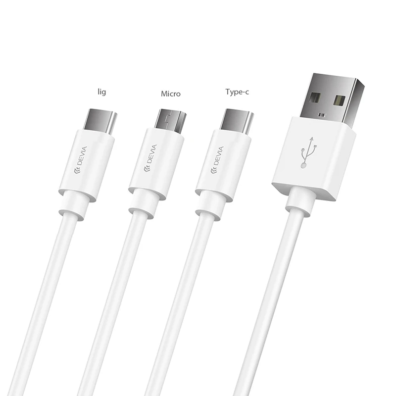  Devia оптовые электрические провода losenda Зарядное устройство usb type c Быстрый кабель для передачи