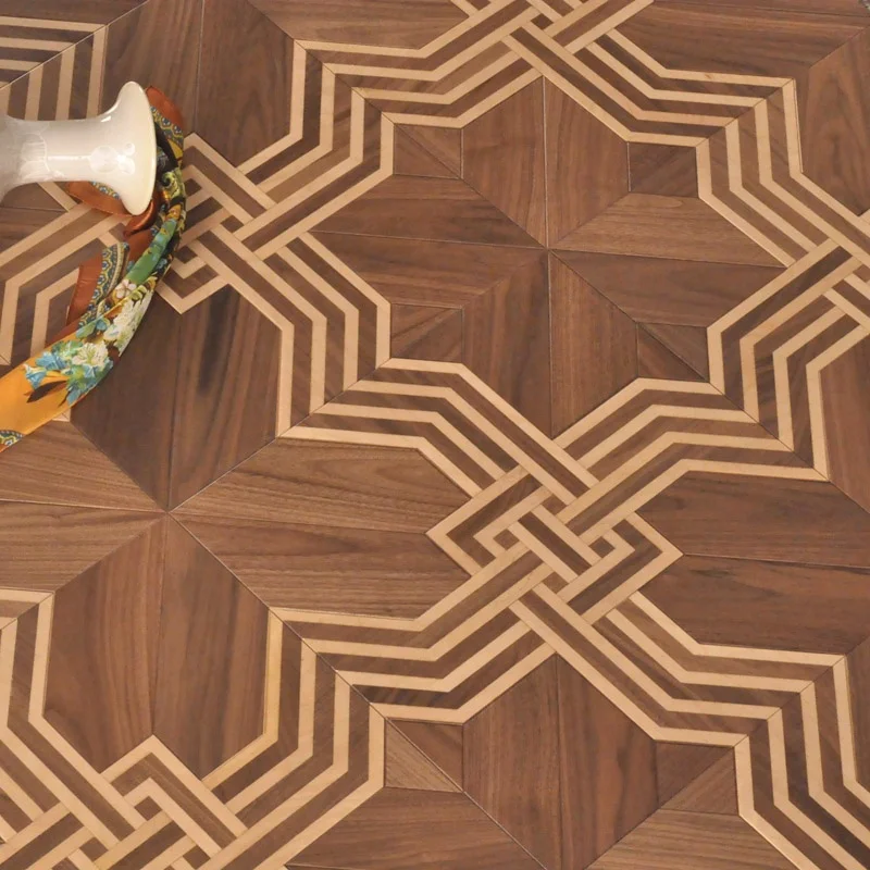 Engineered Wood Floor Oak Versailles Artistic Parquet Parket Wood Floor