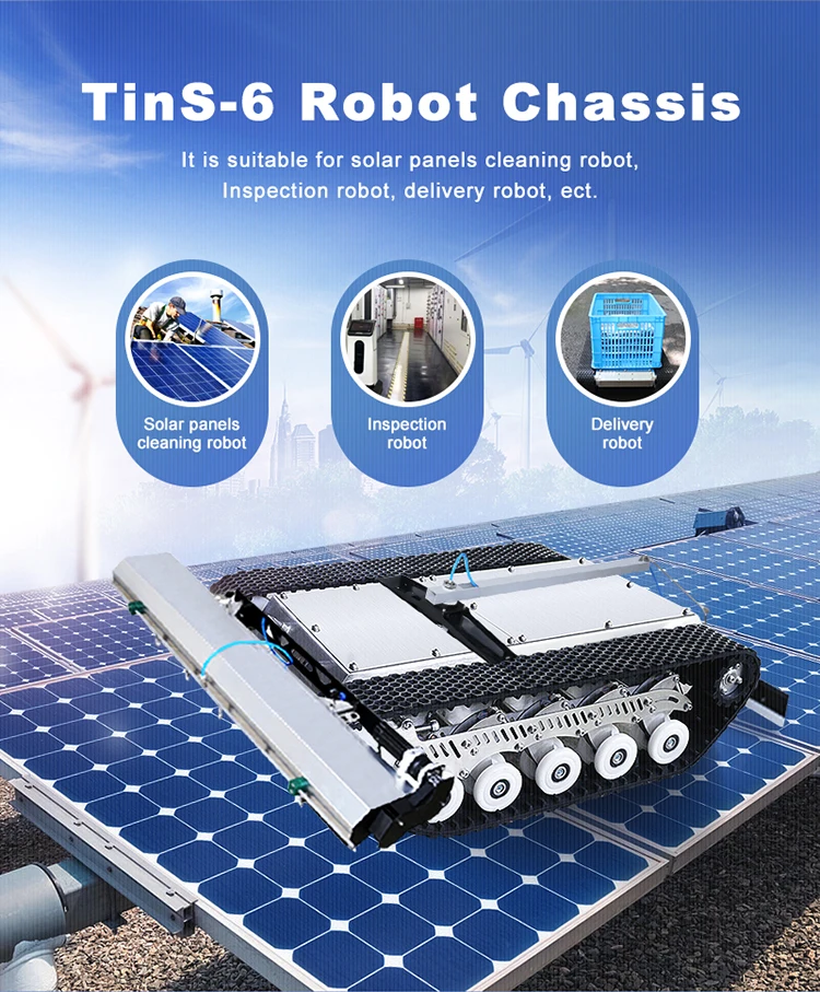 Tracked vehicle tracked chass tracked carrier remote control tracked transporter TINS-6