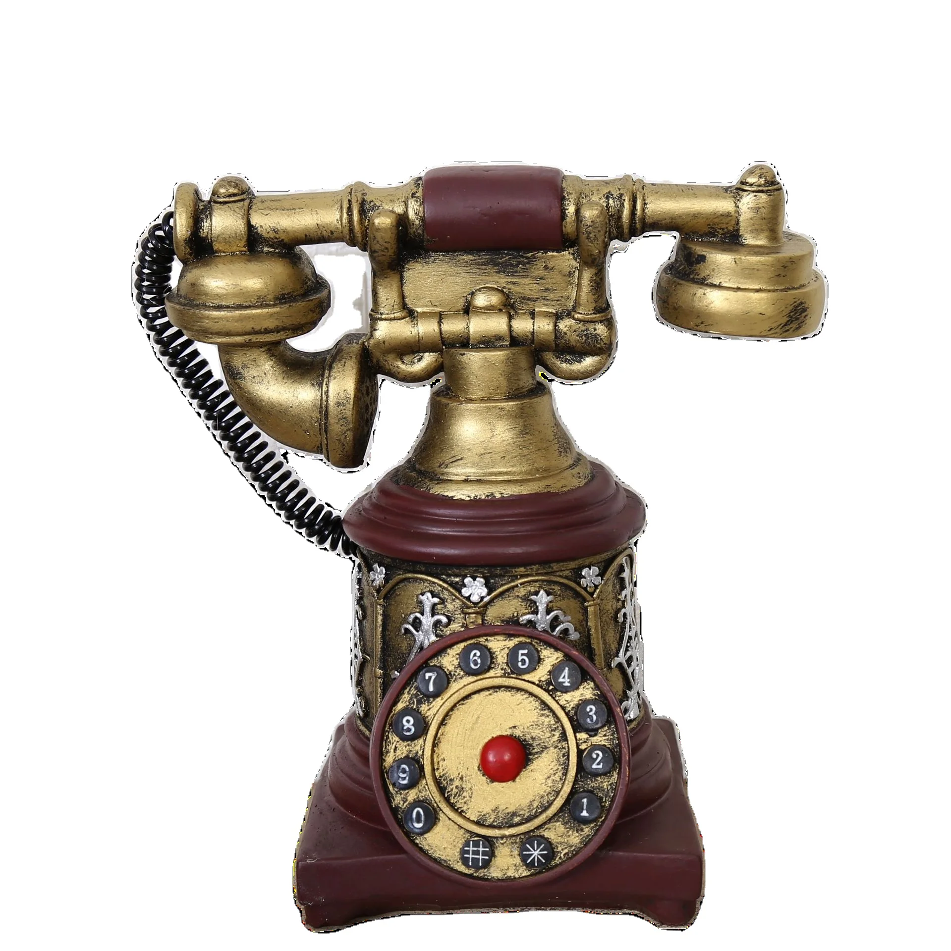 American Resin Decoration Telephone Model Retro Camera Home Store Decoration Piggy Bank