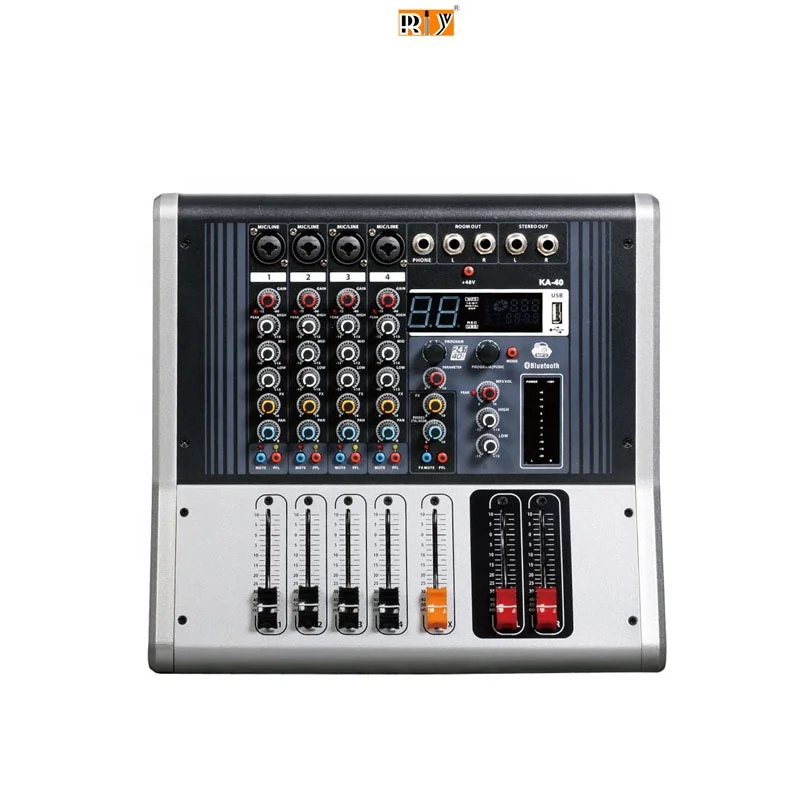 KA120 Power Mixer Channel 12 Powered Church Mixer
