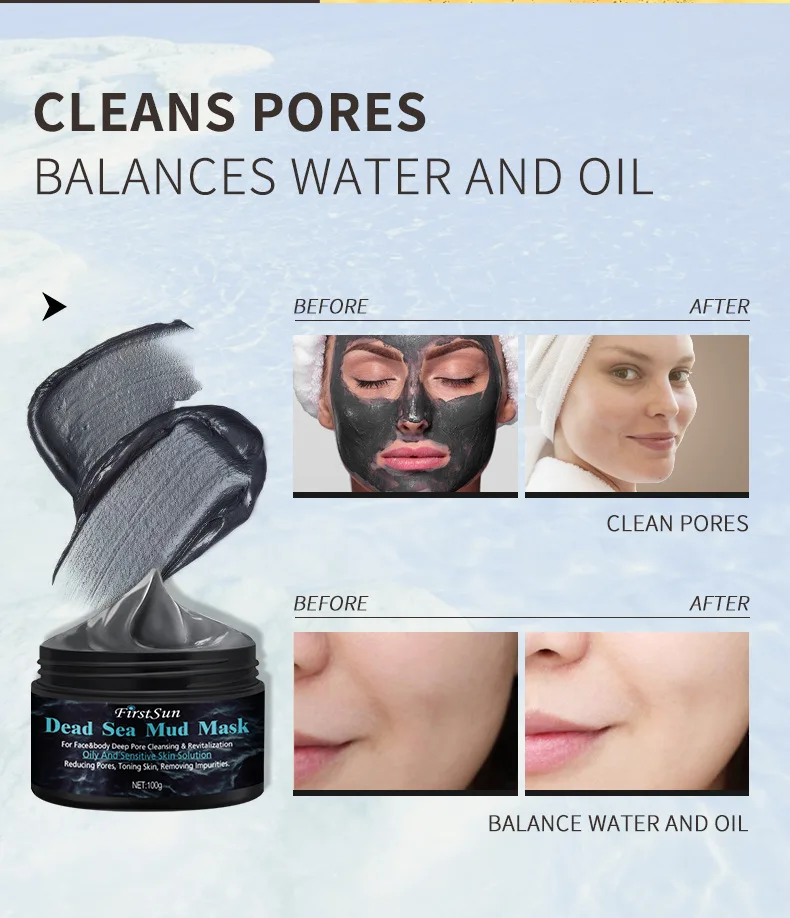 Best Beauty 100ml Salon Products Clay Face Mask From Mineral Beauty System Dead Sea Private Label Dead Sea Mud Mask