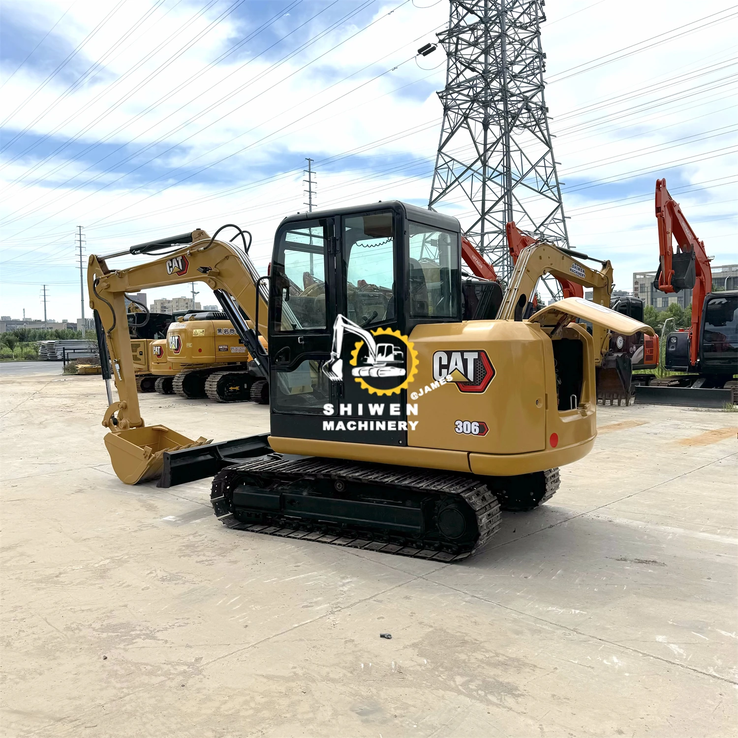 Caterpillar CAT306 Подержанный мини-экскаватор с меньшим рабочим временем по низкой цене кошка 306 307 308 кошки также хороши для продажи в наличии