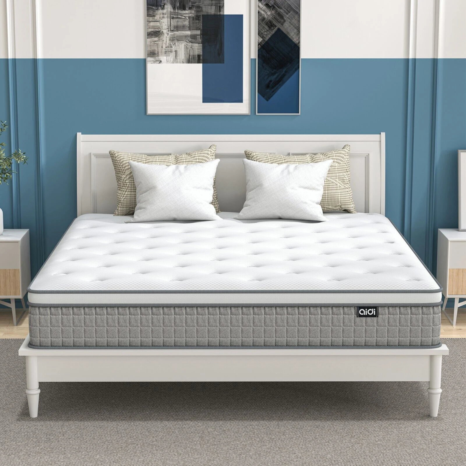 AIDI Euro Top Queen King Size Home Furniture Bedroom Sleep Pocket Spring Mattress