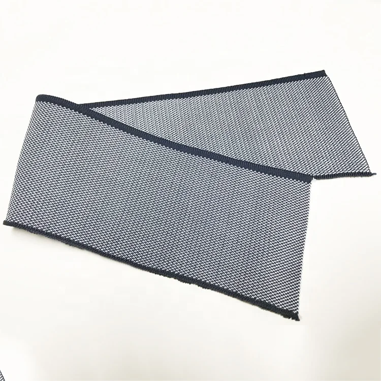 Жаккардовый вязаный воротник в рубчик, двухцветный жаккардовый воротник для мужчин и женщин, аксессуары для одежды