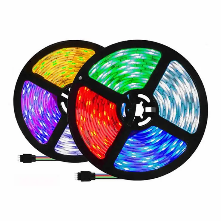 12v 5 meter outdoor waterproof led flexible smd 5050 rgb led lights stripes