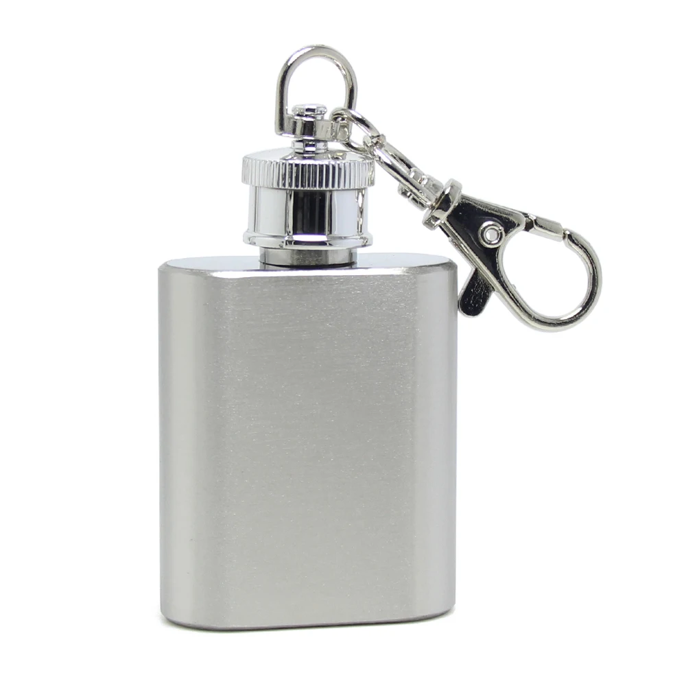 1oz 30ML Keychain Multitool Metal Alcohol Bottle Pocket Whiskey Drink Flasks Gifts Mini Stainless Steel Hip Flask Alcohol Flask