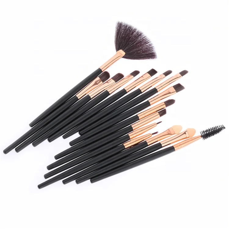 New Makeup Brush Best Selling Creative Fashion Makeup Brushes Cosmetic 15Pcs Kabuki Champing Gold Makeup Brush