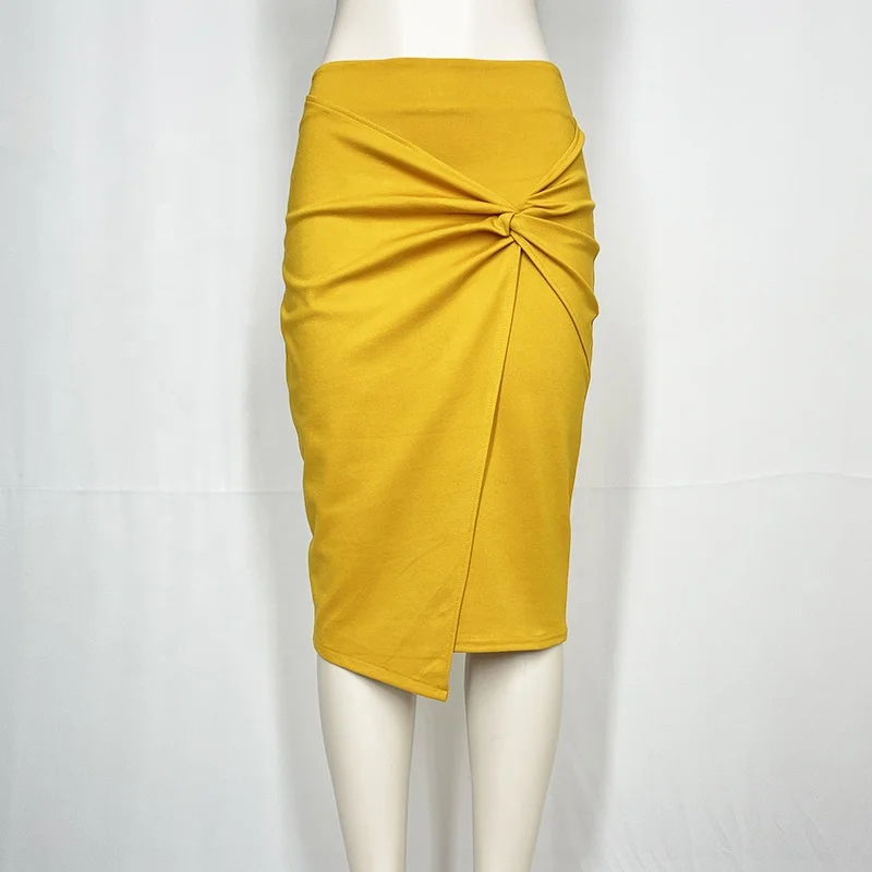 Falda Tableada Falda Shorts Green Asymmetrical Pleated Skirts Wholesale Slit Tie Up Rayon Bandage Velvet Side Velvet Women Skirt