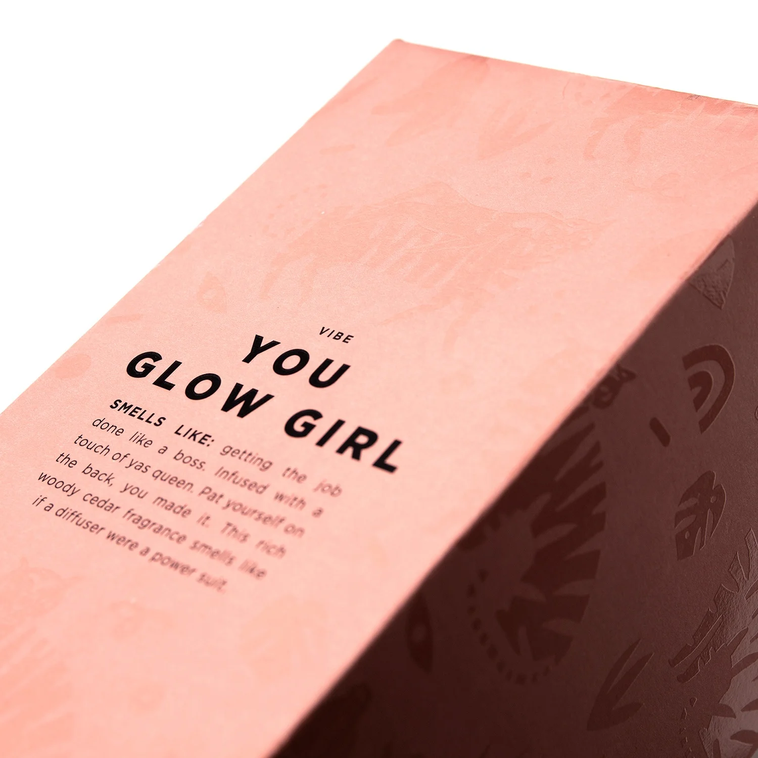 Free Design Luxury Pink Spot UV Candle Packaging Boxes, Candle Jar Paper Box Packaging With Custom Logo