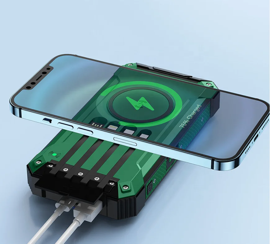 Waterproof Solar Power Bank 20000mah Solar charger waterproof power bank portable