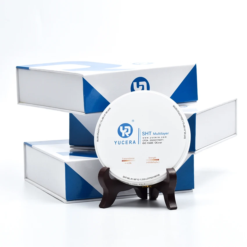 Yucera SHT Multilayer Dental Cad Cam Product Line Zirconia Block Good Price