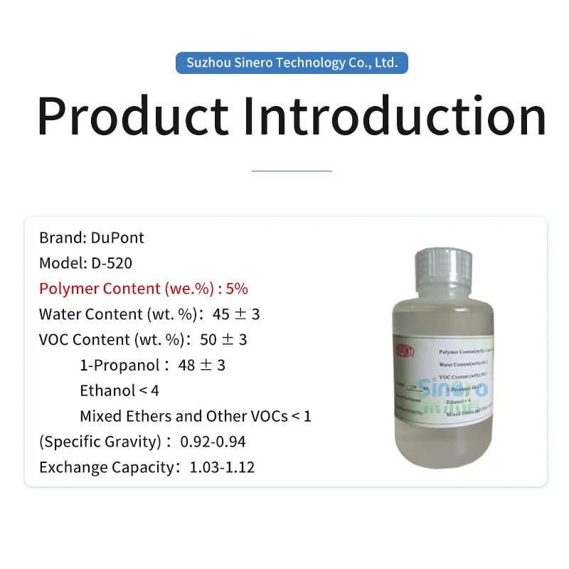 DuPont D520 D1020 D2020 Nafion раствор для топливного элемента