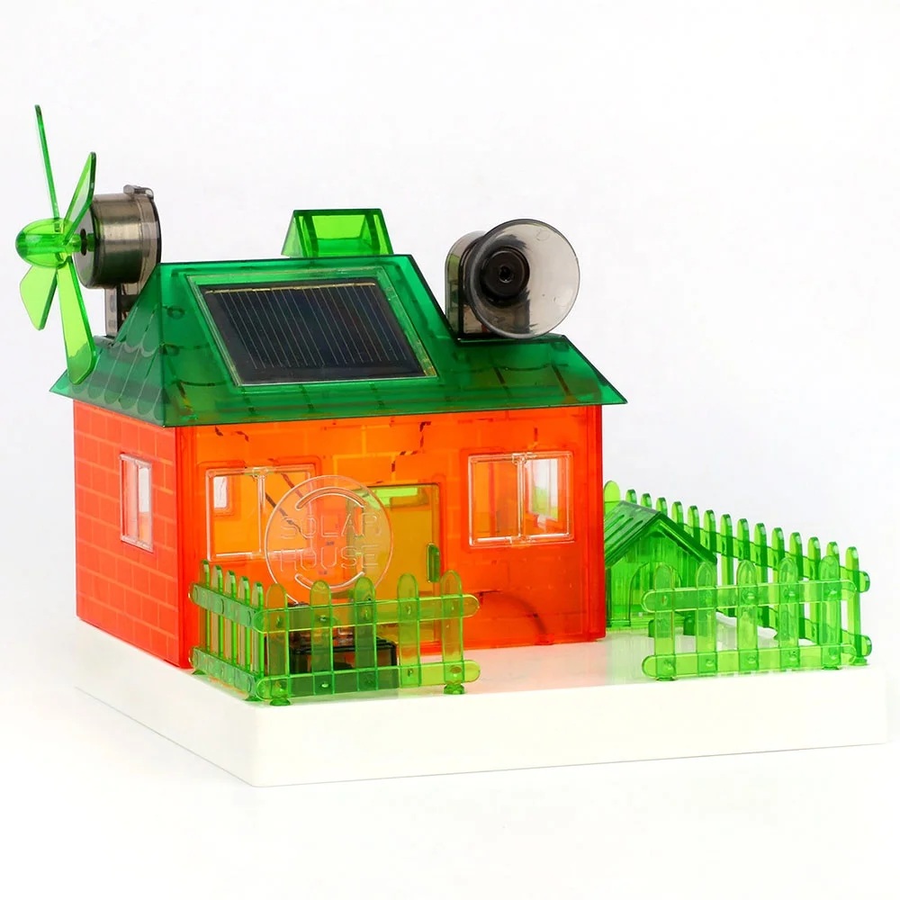 Diy Science stem Solar powered toys Solar Powered Energy Concept House set