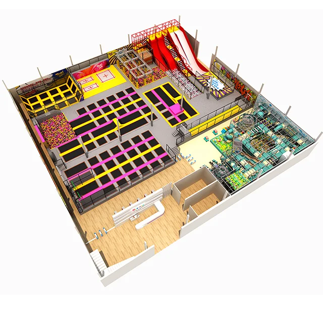 
New product sport jumping children indoor playground trampoline park for OLOPLAY 