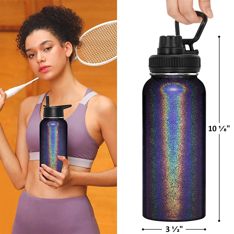 32oz New Design 18/8 Stainless Steel Double Wall Vacuum Insulated Leak Proof Water Bottles  Sweat Resistant