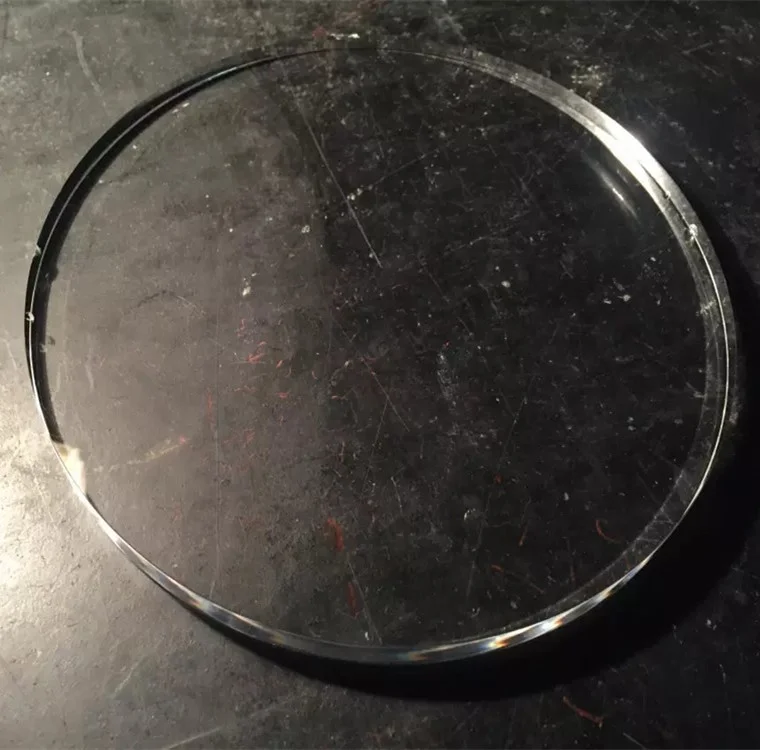 Превосходное качество, фланец, стеклянная линза, лазерная резка, полированная, толщина 1 дюйм, Кварцевая пластина, стеклянный диск