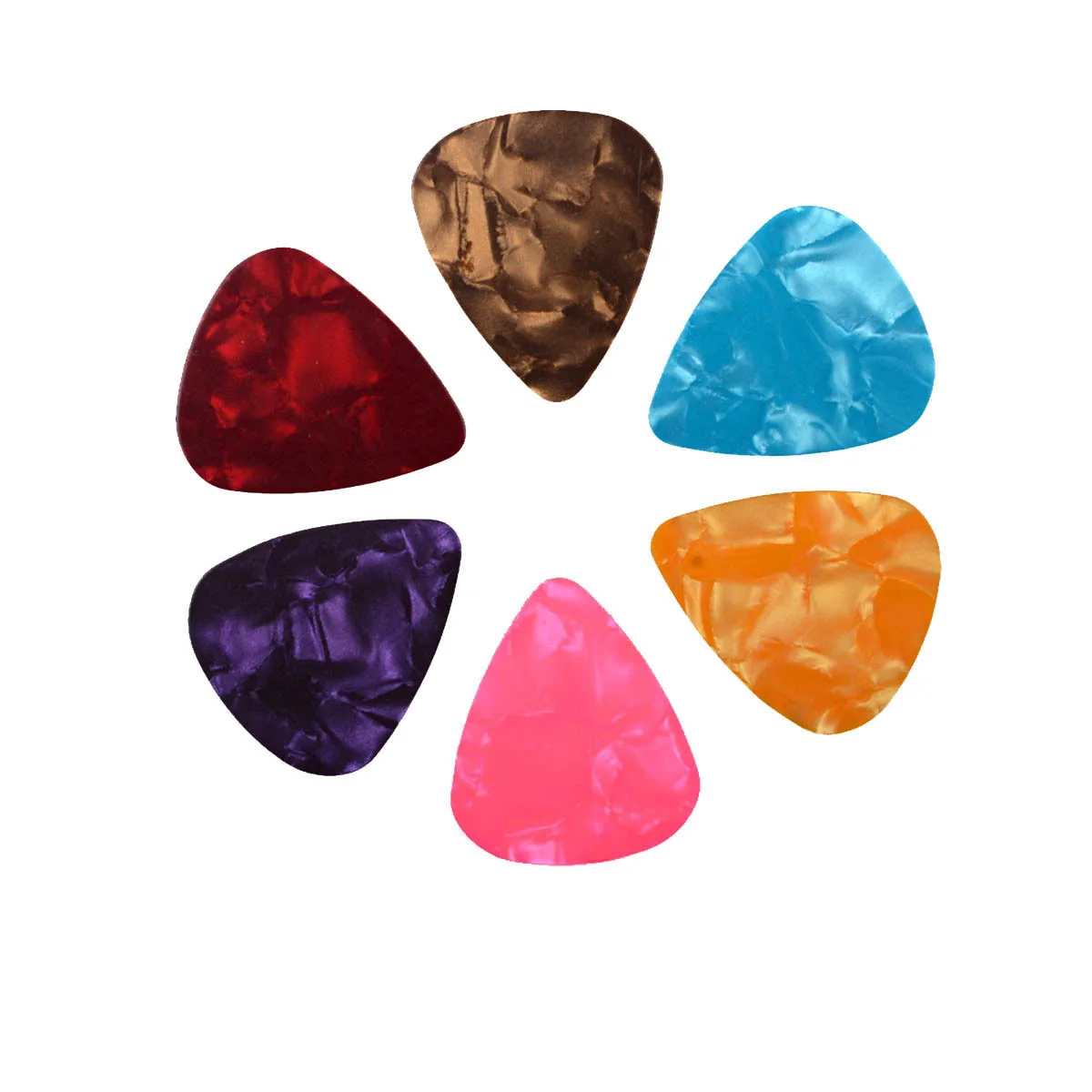 Оптовая продажа разноцветные целлулоидные гитарные медиаторы разных толщины