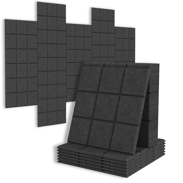 Easy to Install Soundproof Decoration Flame Retardant Polyester Fiber Acoustic Wall Panel - Buy Acoustic Panel
