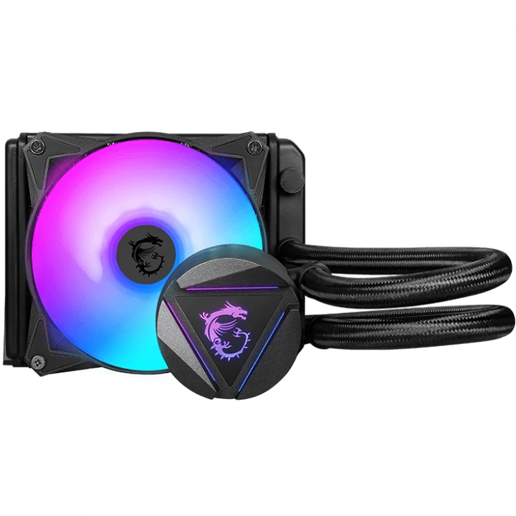 Кулер MSI MAG CORELIQUID 120R 12 см с поддержкой ARGB разъем ЦП Intel LGA 1150/1151 ~/2066 для настольного компьютера радиатор водяного