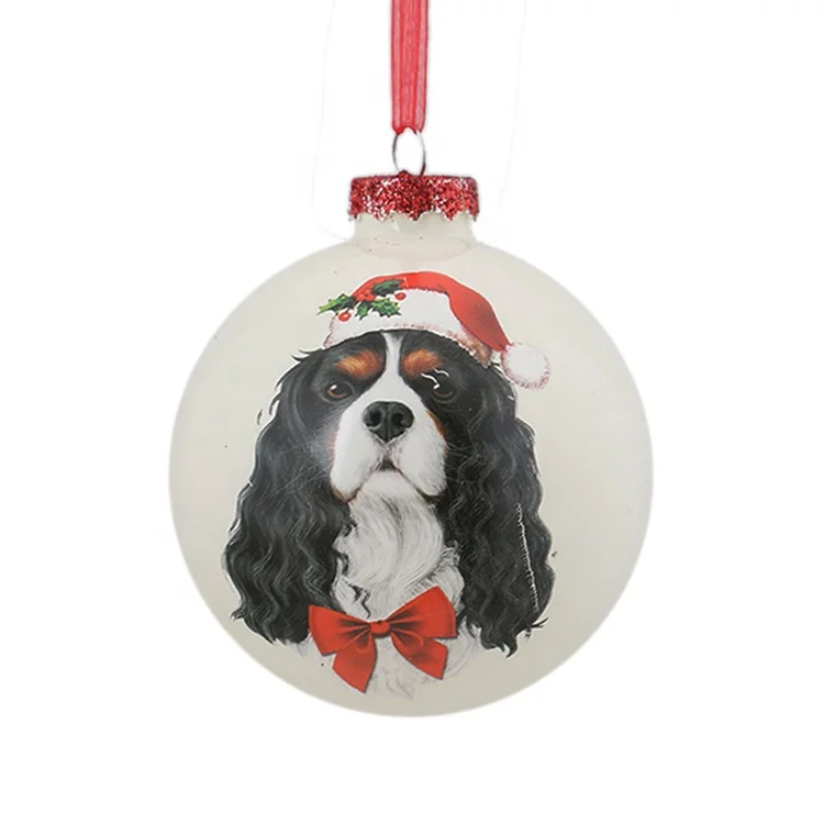 YIBO wholesale Novelty christmas decoration hand  paint glass ball