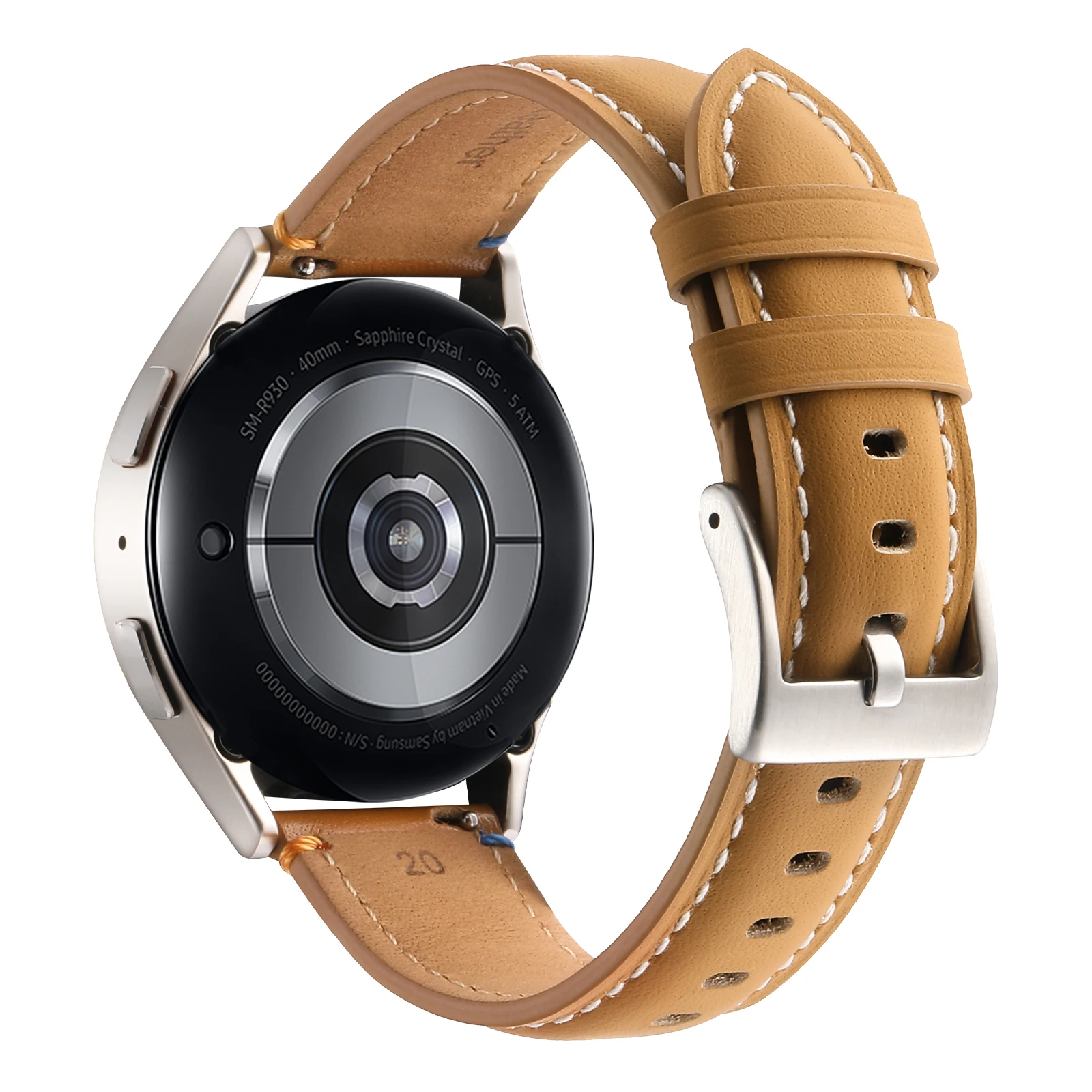 Роскошный ремешок из натуральной кожи 20 мм 22 для Samsung Galaxy Watch 7 6 классические аксессуары 5pro кожаный часов