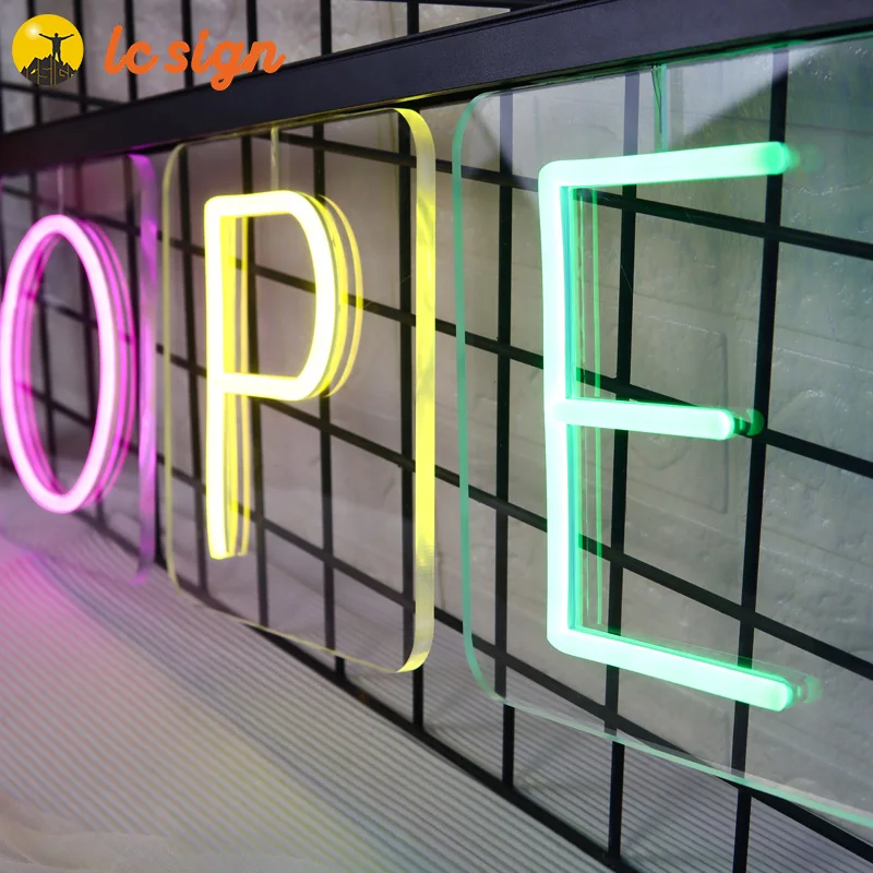 LED Letter Lights Sign Sale Word Sign White Assembled Neon Letter Sign Alphabet Letters Track Installation Magnetic Counter