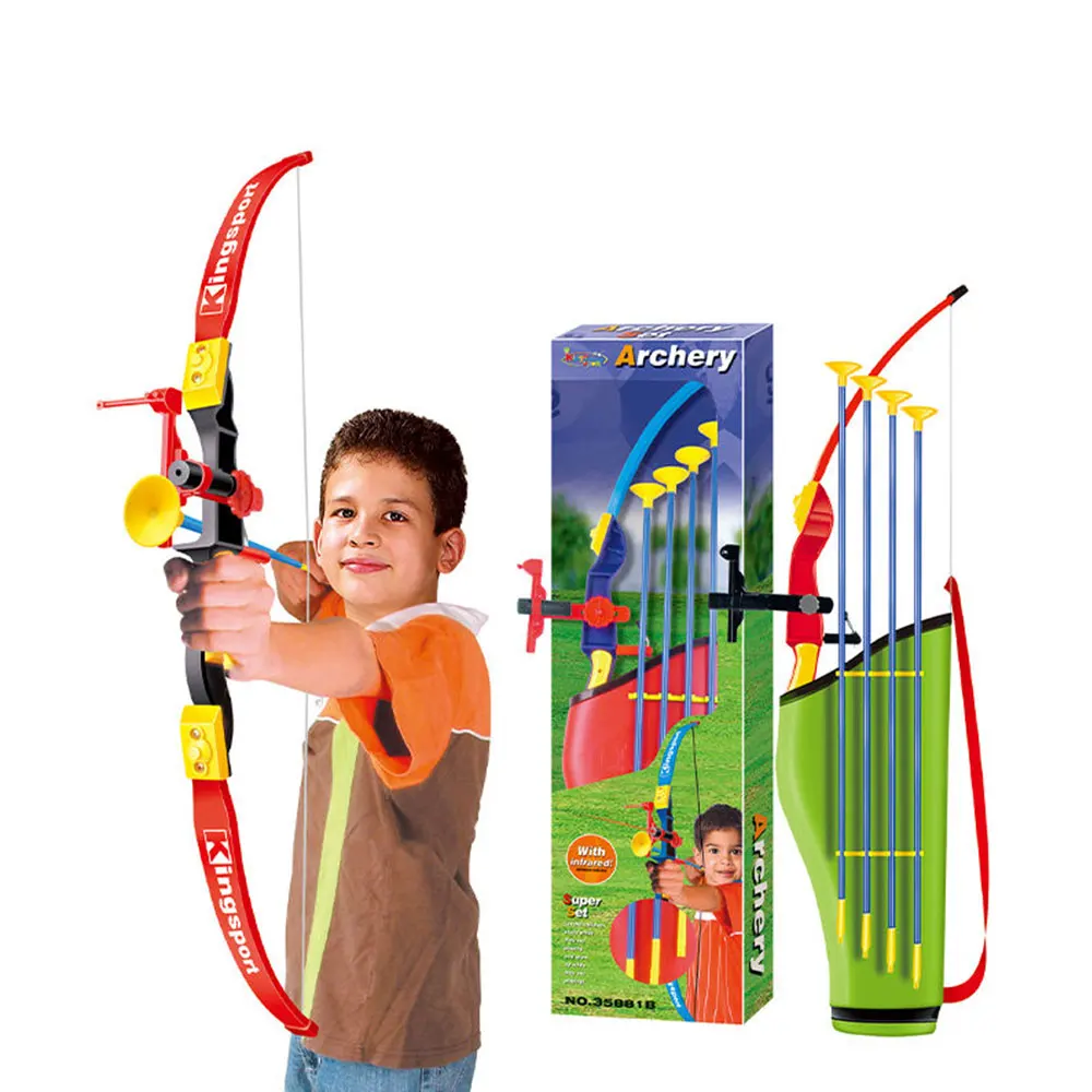 HW TOYS Kids Outdoor Hobby Sports Work Out Children shooting Infrared bow and arrow Toy