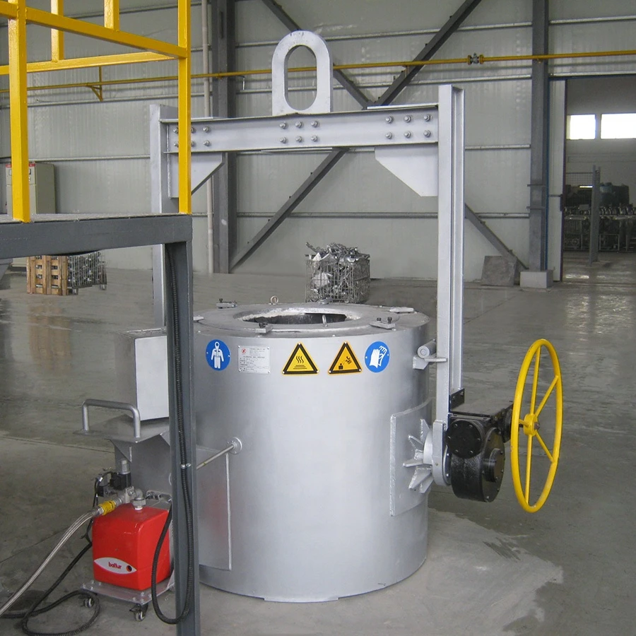 1 Ton Capacity Metal Foundry Melting Pot Steel Iron Electric Smelting Furnace Aluminium Melting Furnace Industrial Furnace