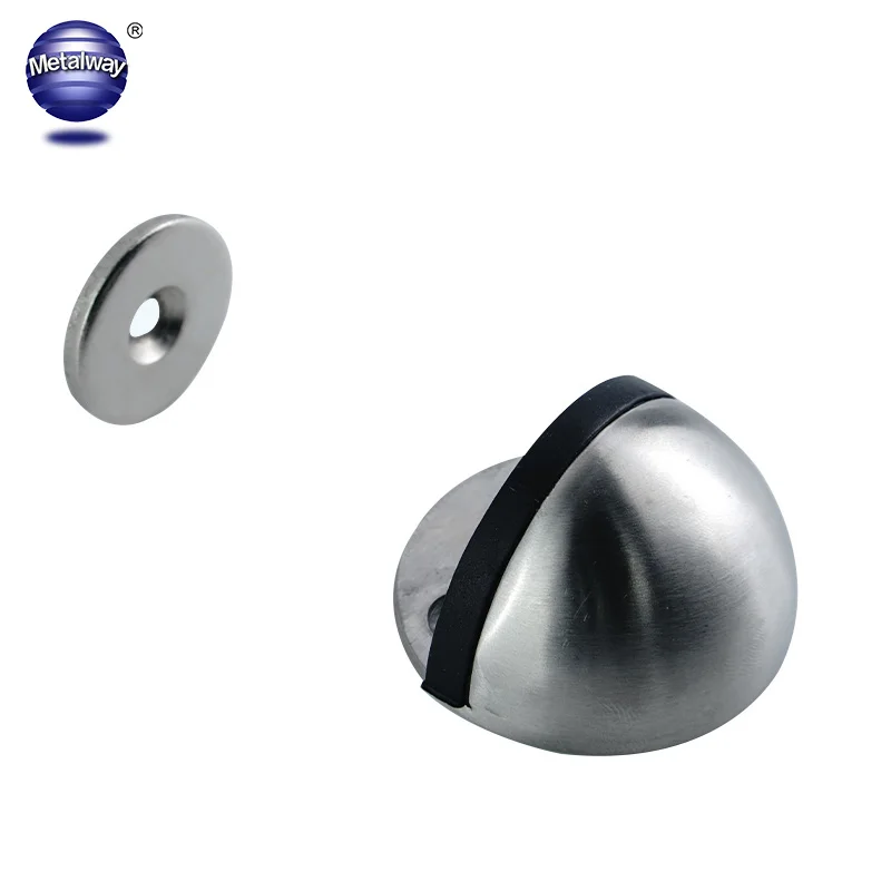 Hot selling in Europe and America wooden door stop Stainless Steel slide door stopper