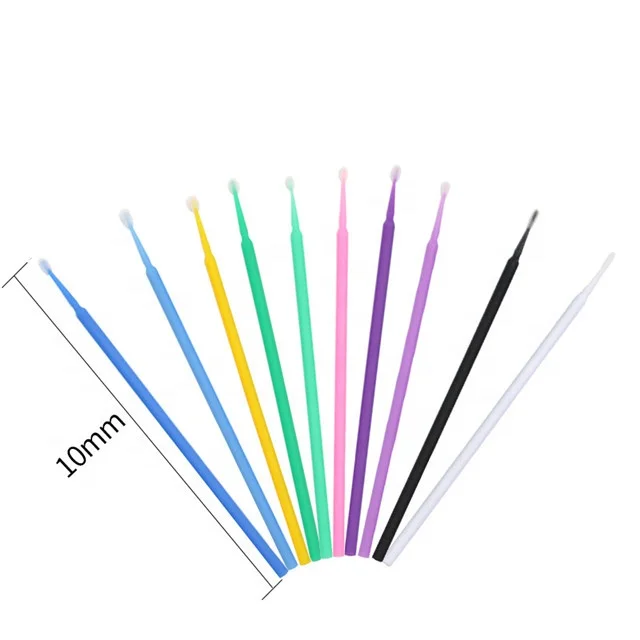 Hot Sale Eyelash Extension Tool Lash Applicator Disposable Swab Micro Fiber Wands Eyelashes Microfiber Brush