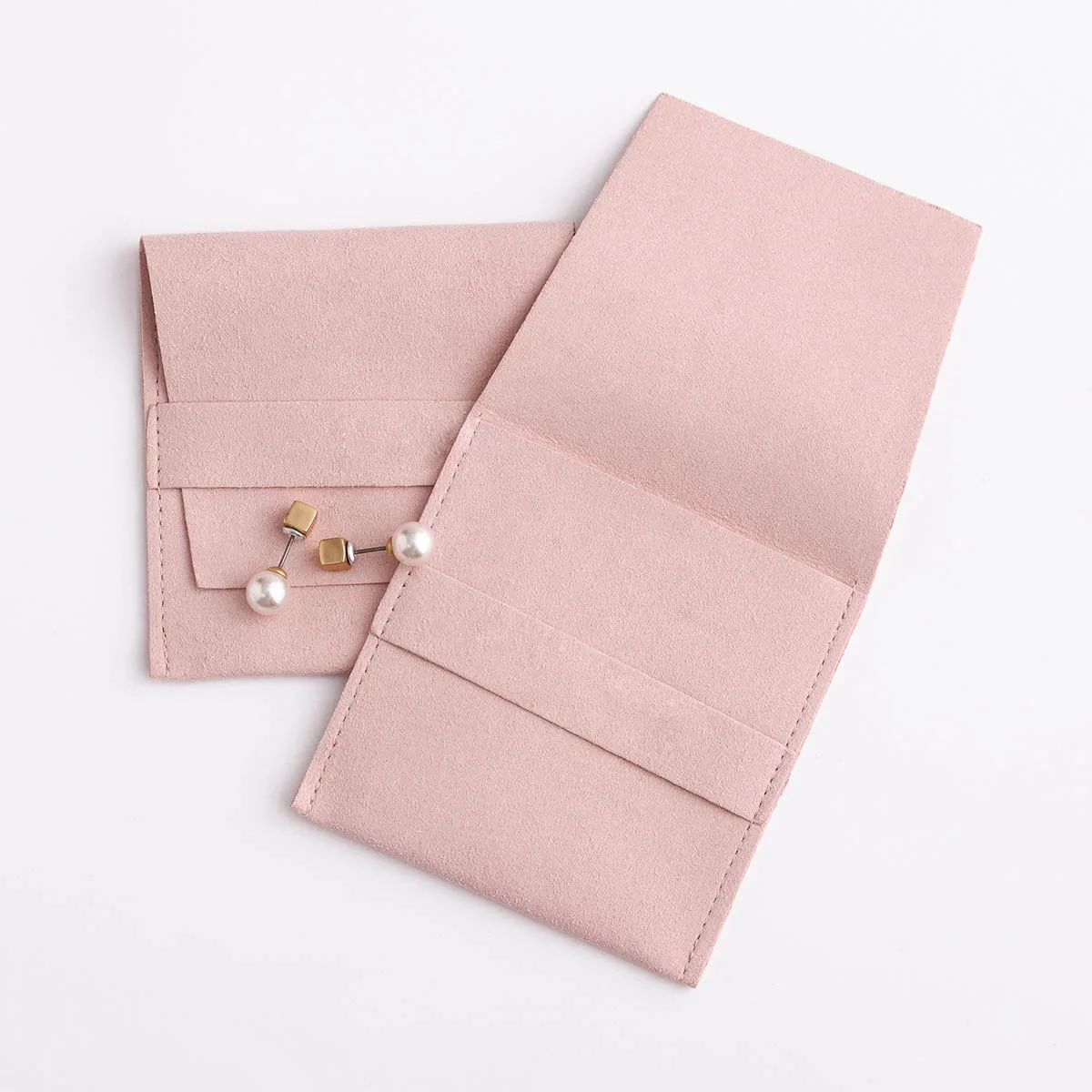 2020 Luxurious luxury jewelry Wholesale custom design velvet jewelry packing envelope pouch gift necklace bracelet velvet bag