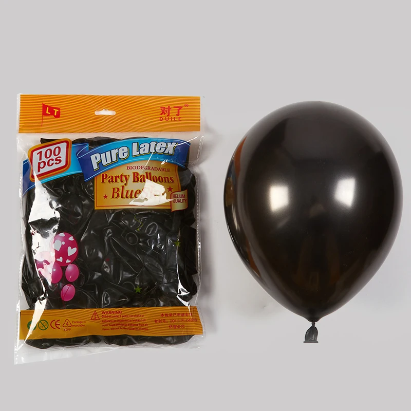 wholesale suppliers 100pcs latex helium balloon 10 inch Chrome metal party balloons