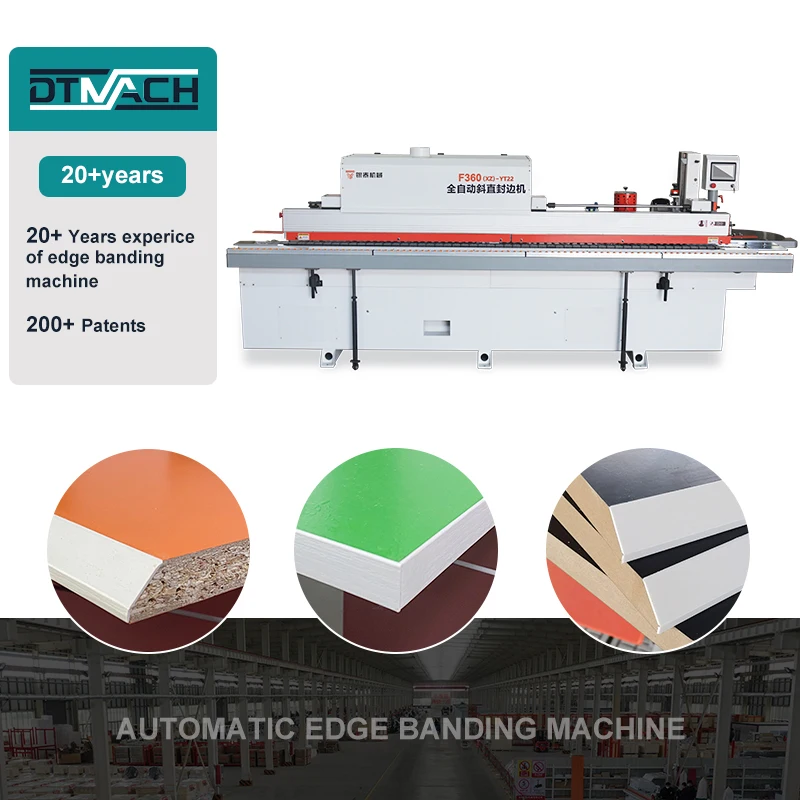 DTMACH F360 High Accuracy Full Automatic Oblique Straight Line Edge Bander And Trimmer