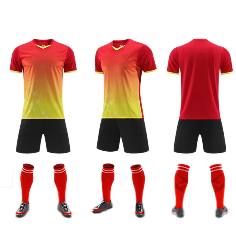 Hot selling training wear football sportswear full set soccer uniform custom soccer uniforms high quality men