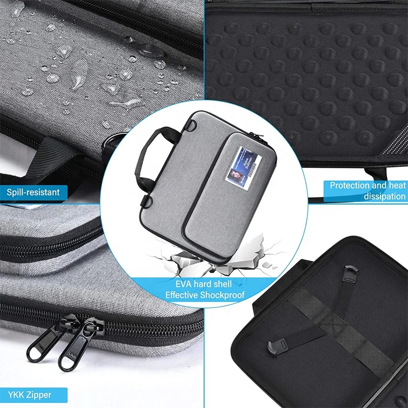 Custom Wholesale Waterproof Computer Carry Eva Case Travel Storage Pc Laptop Carrying Case