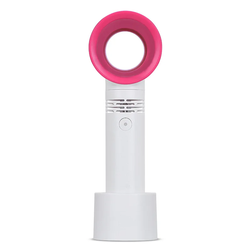 2020 Newly creative bladeless mini fan portable USB rechargeable handheld fan for desktop or hand