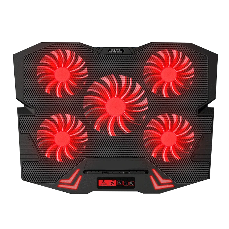  Охлаждающая подставка для ноутбука Ice coorel 2 USB-порта пять вентиляторов светодиодный охлаждающий вентилятор внешний