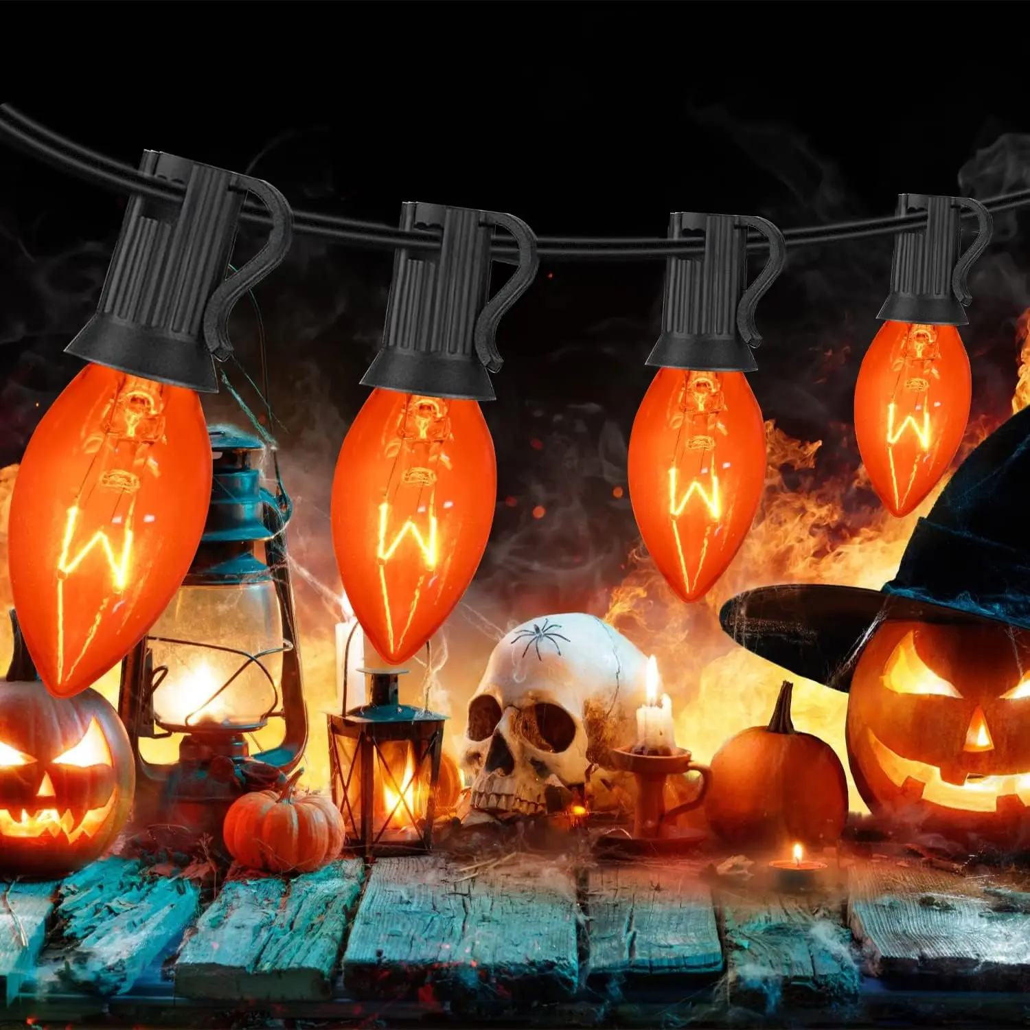 Tungsten wire Wholesale  Replacement C7 Christmas Light Bulbs E12 Sockets  Kids Room Wedding Party Decor for Outdoor String