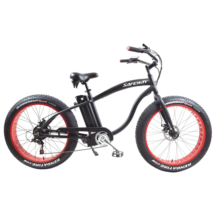 Cruiser 26*4.0 fat retro dirt electric bike snow electric bicycle  500W/750W  big power motor 48V20AH lithium battery