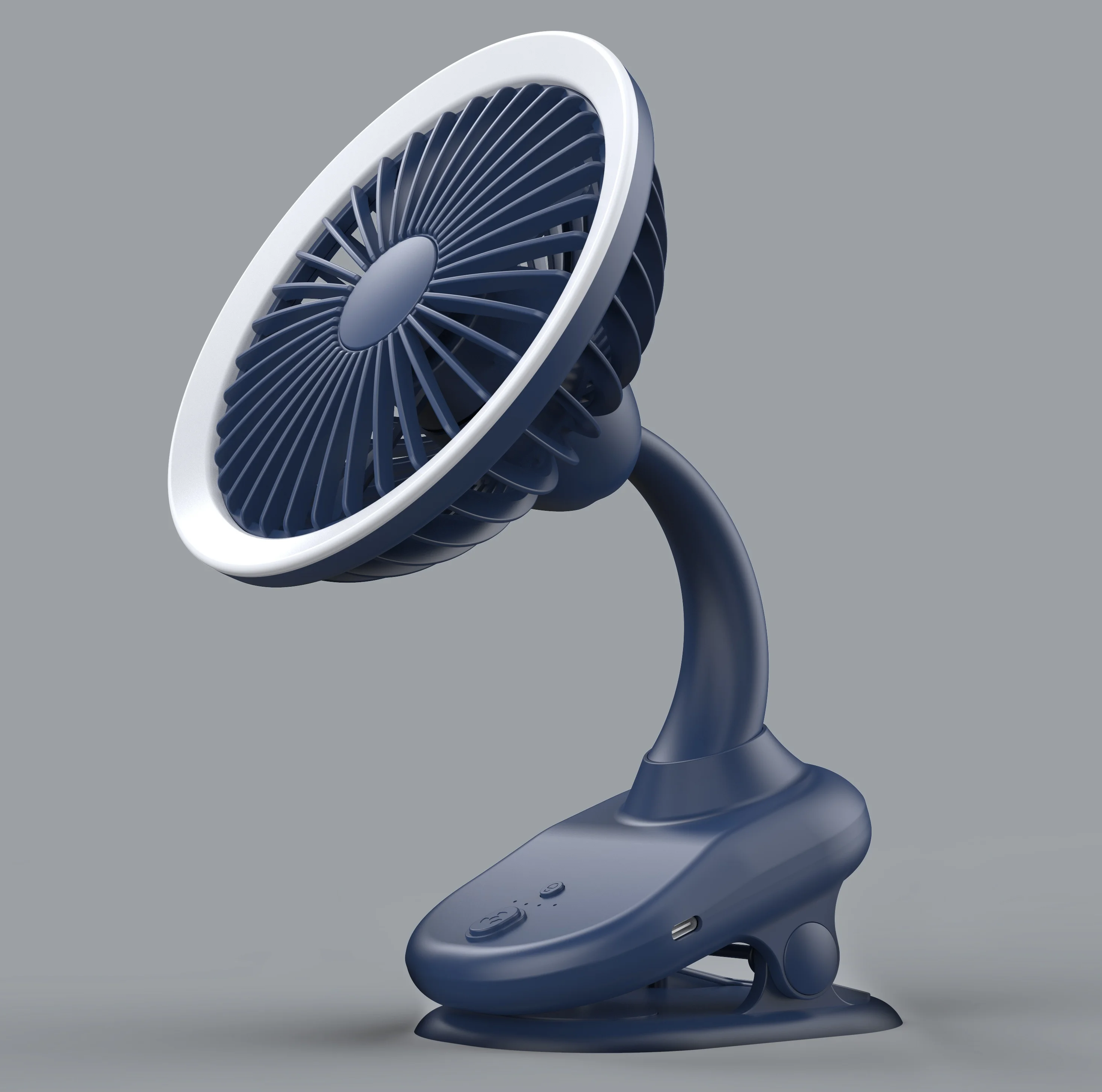 Electric Portable Fan Clip Fan 3 Speeds with Strong Airflow Sturdy Clamp Portable Clip Desk Fan