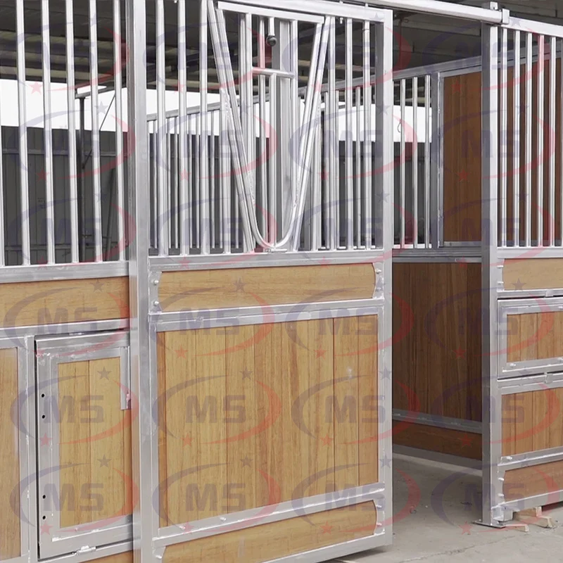 China Portable bamboo horse stable with Optional Feeder